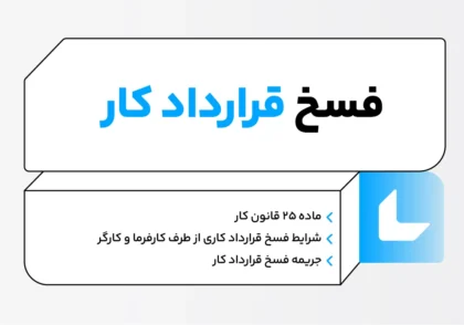 فسخ قراردادکار